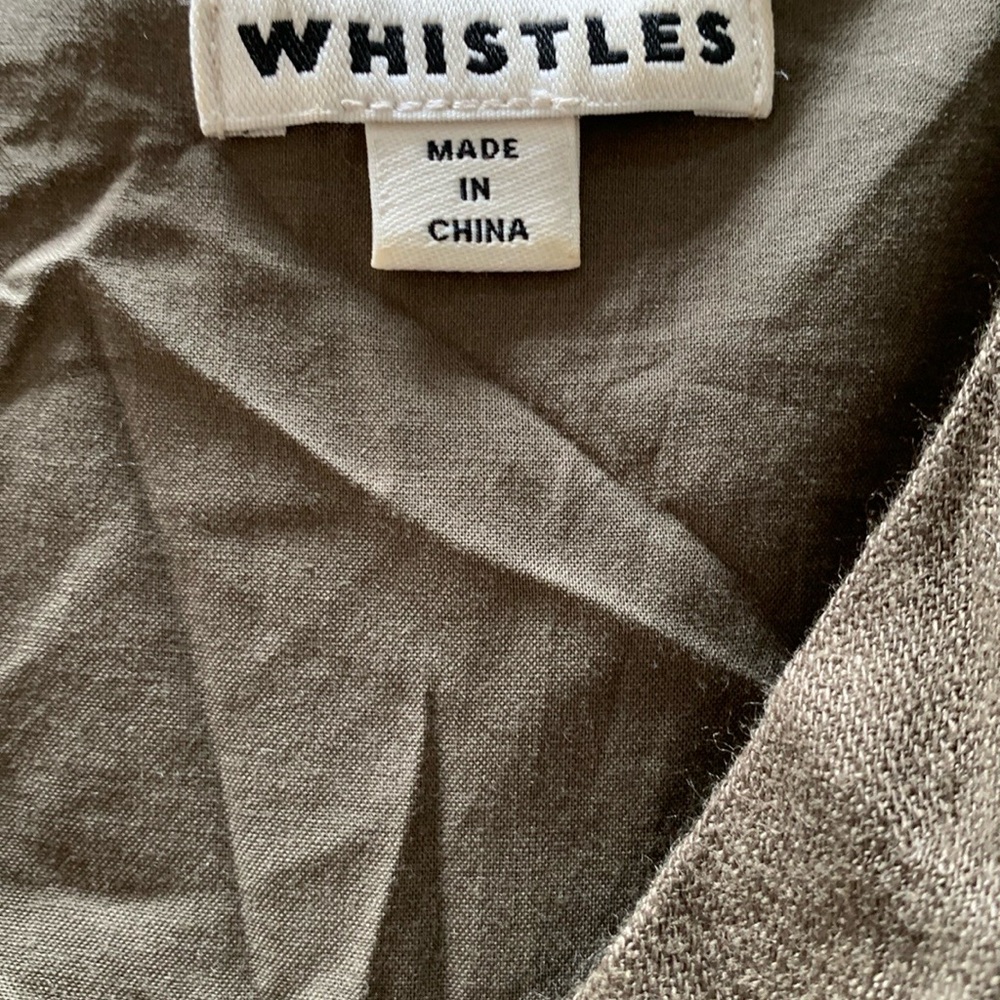 Whistles Brown Cargo Pants Utility Style - Picture 5 of 6